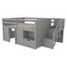 Low Loft Bed Frame With Built In Stairs, Storage Drawer, Shelf And 7 Color LED Light Home Essentials