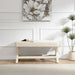 Comfort Double Bench Upholstered With X Crossed Legs Home Essentials