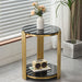 Round Table With Double Layer Storage Home Essentials