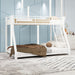 Twin Over Full Bunk Bed - White Home Essentials