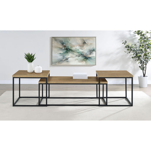 Rosey - 3 Piece Coffee Table Set - Mango Color Furniture Max