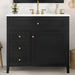 Bathroom Vanity With Sink, 3 Drawers & Cabinet With Adjustable Shelves Hearth and Haven
