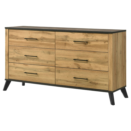 Fraser - 6 Drawer Dresser Cabinet - Natural Furniture Max