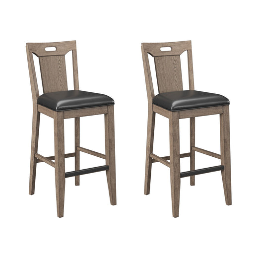 Slat Back Bar Stools (Set of 2) - Brown Emerald Home