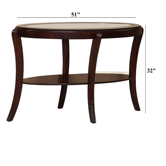Table With Tempered Glass Shelf Home Essentials