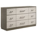 Edmondson - 9 Drawer Dresser With Hidden Jewelry Tray - Natural / Gray Furniture Max