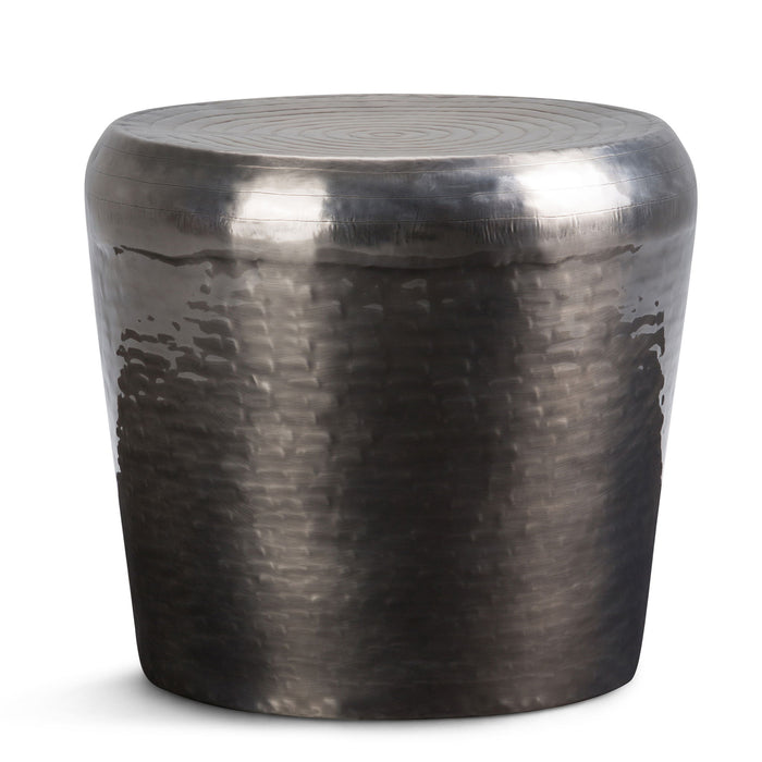 Troy - Metal Accent Table - Antique Silver Simpli-Home