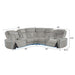 Electra - Power Recliner Sectional Sofa With Power Headrests, Console Loveseats, Wedge, LED Light Strip, Speakers Matrix Furniture Group