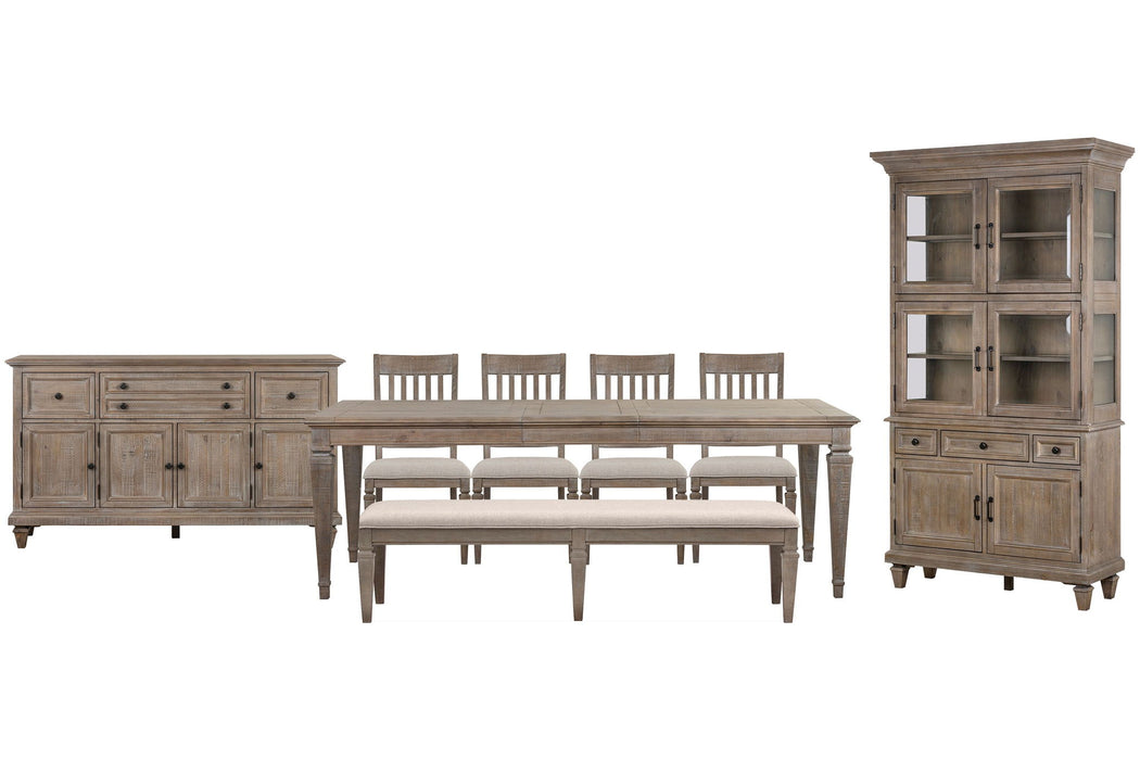 Lancaster - 8 Piece Extendable Rectangular Dining Table Set Magnussen Furniture