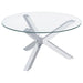 Round Top Coffee Table - Chrome Furniture Max