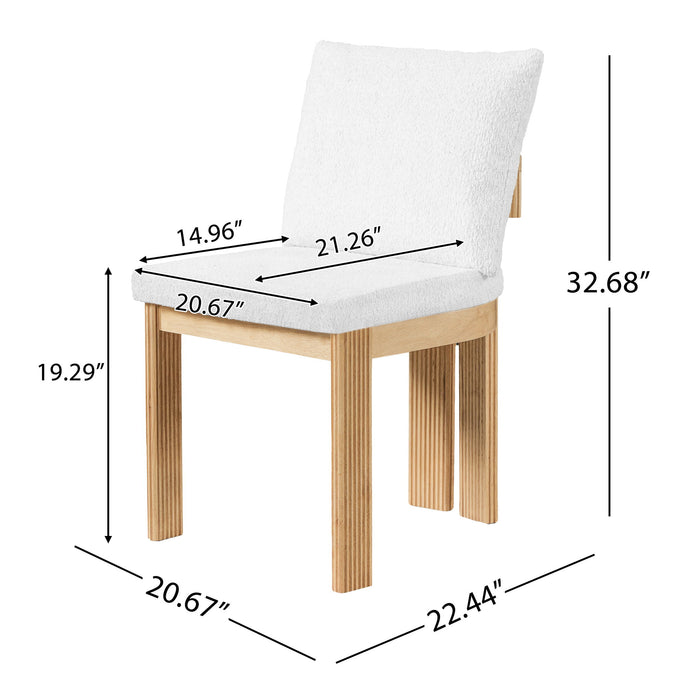 Indoor Dining Chair (Set of 2) Noble House