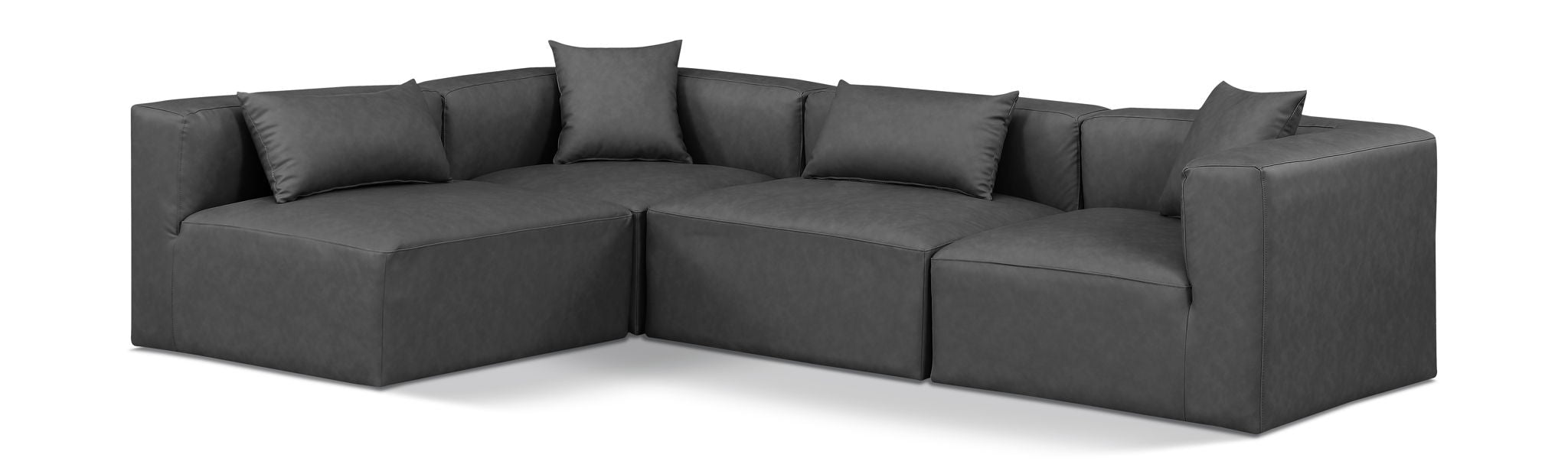 Cube - 4 Piece Modular Corner Sectional Meridian Furniture