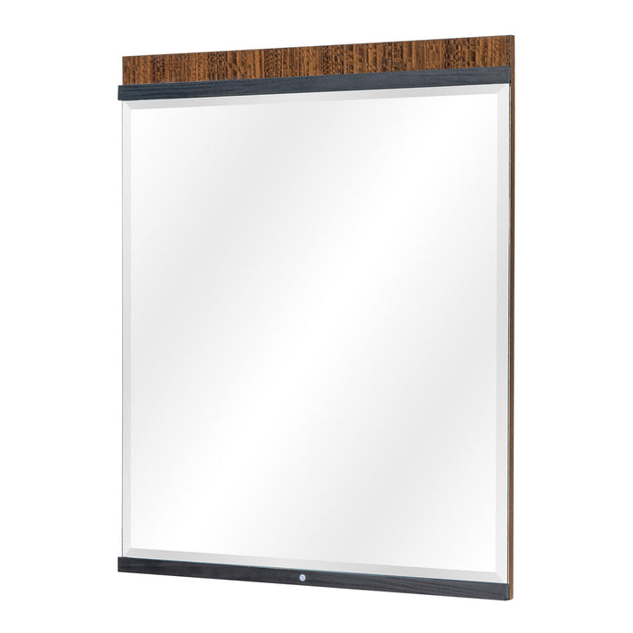 Kayner - Dresser Mirror With LED Lights - Charcoal