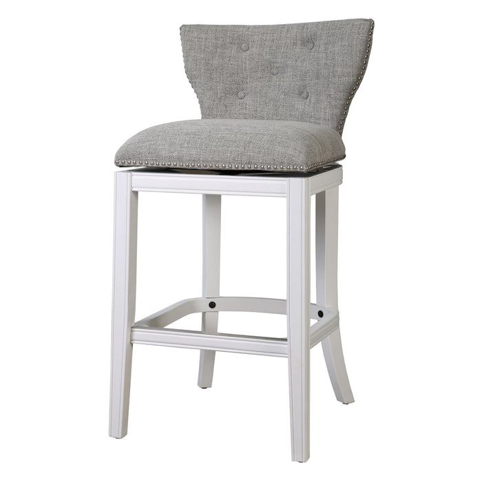 Upholstered Swivel Stool With Back Home Essentials