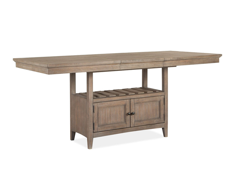 Paxton Place - Counter Dining Table Base - Dovetail Gray Magnussen Furniture