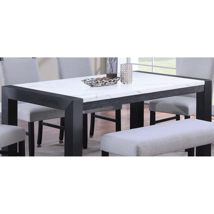 Dining Table - Charcoal / White / Charcoal Home Essentials