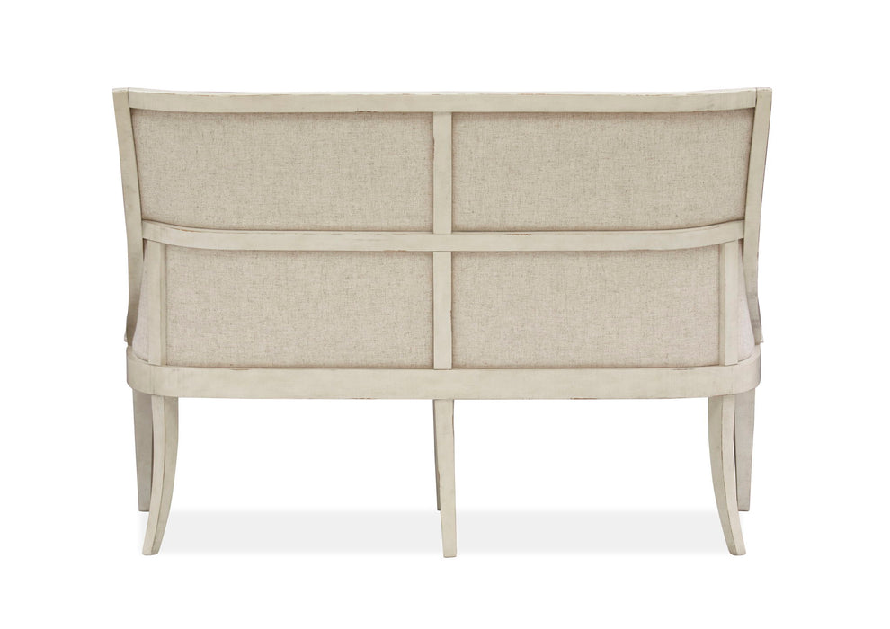Newport - Bench With Upholstered Seat & Back - Alabaster Magnussen Furniture
