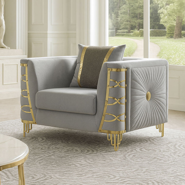 Contessa - Accent Chair - Gray Matrix Furniture Group