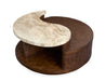 McPherson - Round Cocktail Table With Casters - Burnt Umber Magnussen Furniture