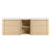 Wall Mounted Bathroom Vanity With Sink And Storage Shelves, Soft Close Doors Home Essentials