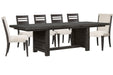 Plum Creek - 7 Piece Extendable Trestle Dining Table Set Magnussen Furniture