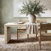 Veda - Geometric Waterfall Dining Table - White Jennifer Taylor Home