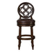 Stool With Back And Swivel Upholstered Seat Home Essentials