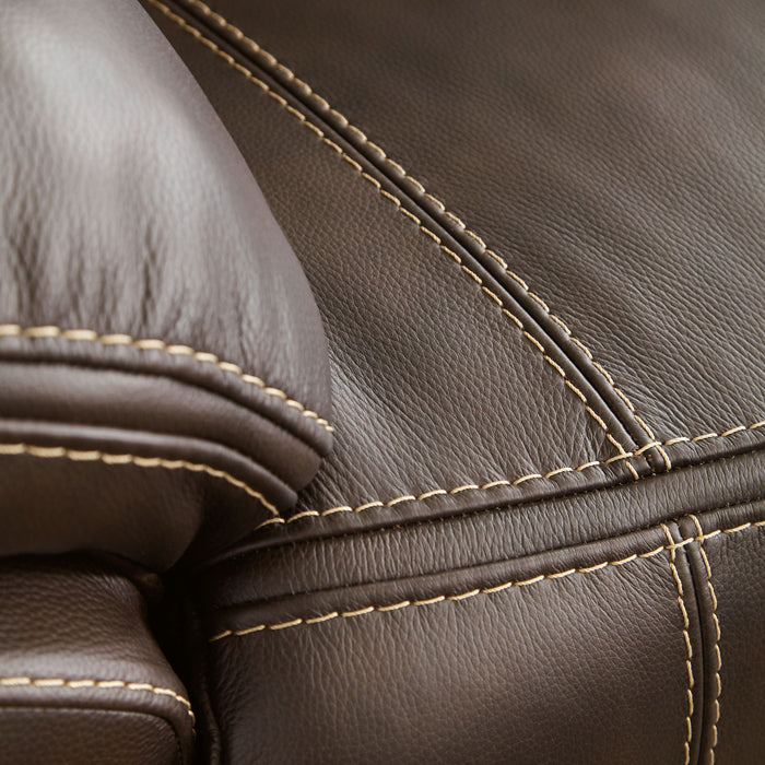 Dunleith - 4-Piece Power Reclining Sectional - Chocolate Signature Design by Ashley®