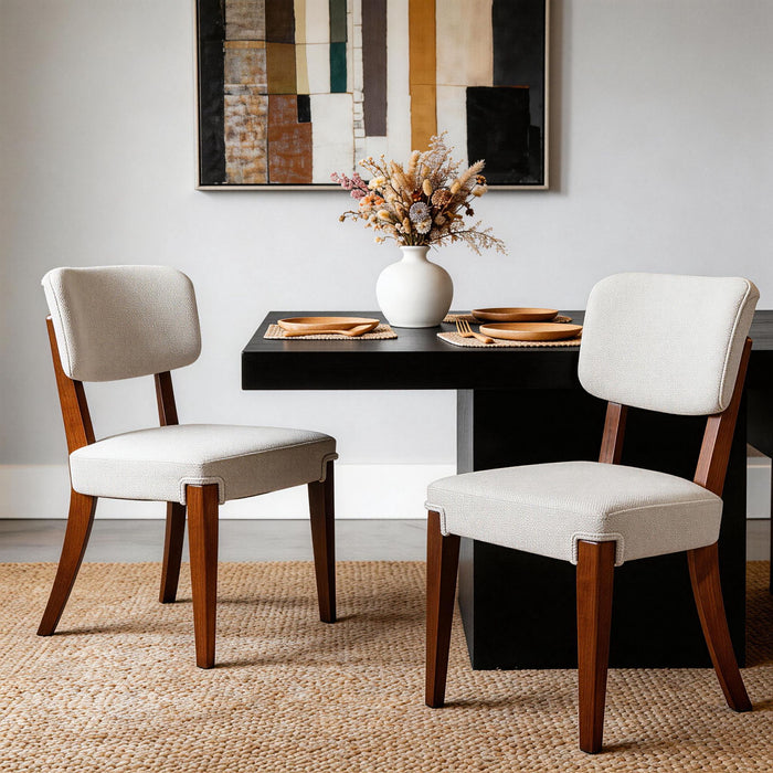 Contemporary Armless Dining Chairs (Set of 2) Home Essentials