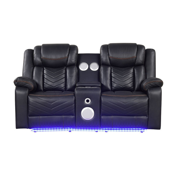Challenger - LED Power Recliner Loveseat Matrix Furniture Group