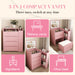 Flip Mirror Vanity Desk With Adjustable LED Lights & Stool For Bedroom Home Essentials