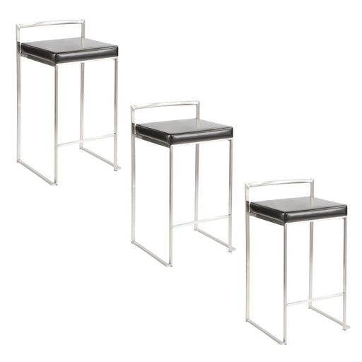 Fuji - Elegant Design Contemporary Stackable Counter Stool Lumi Source