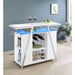 Katia - Wine Cabinet With LED Home Bar, 12 Bottle Storage - Gloss White Furniture Max