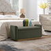 Upholstered Storage Bench With Safety Hinge Home Essentials