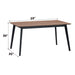 Rebi - Dining Table - Walnut & Black ACME