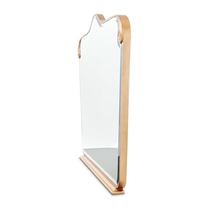 Camellia Field - Dresser Mirror - Gold