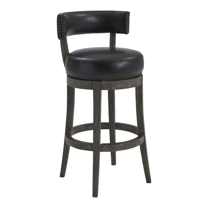 Faux Leather Swivel Counter Stool 30" - Brown Onyx