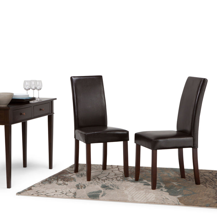 Acadian - Parson Dining Chair (Set of 2) - Tanners Brown Simpli-Home