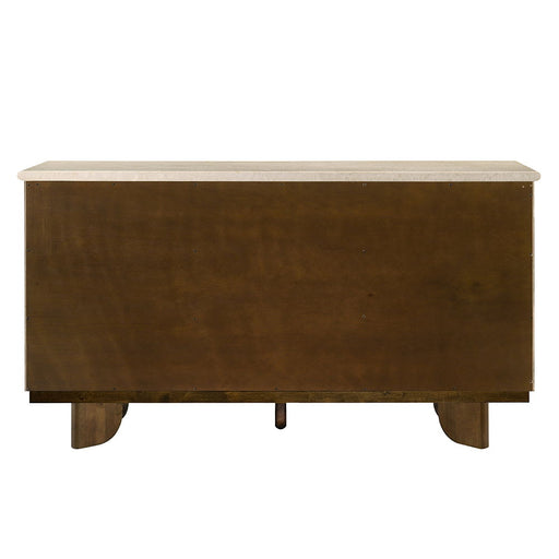 Kasha - Server With Marble Top Top - Vintage Oak ACME