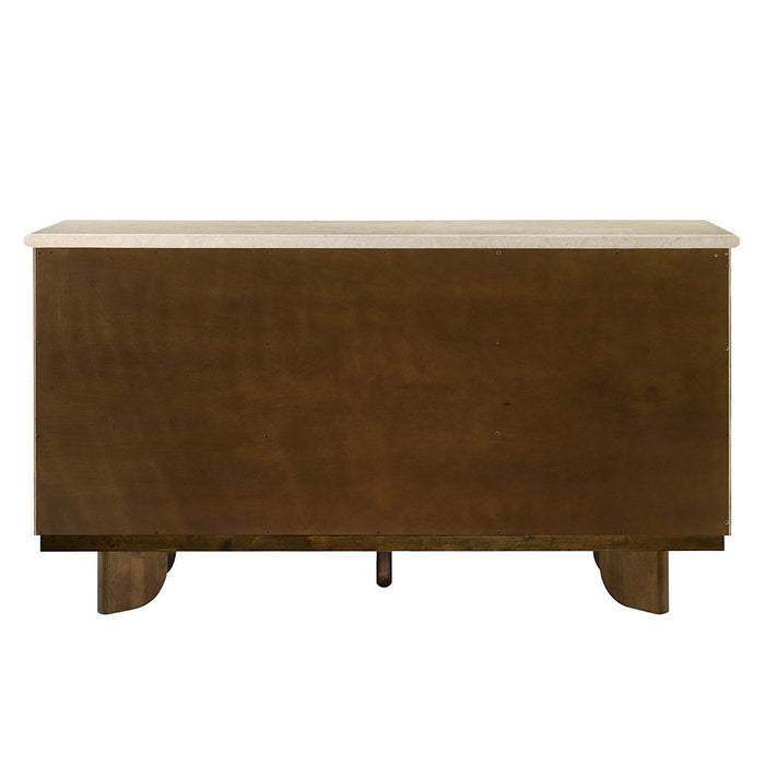 Kasha - Server With Marble Top Top - Vintage Oak ACME