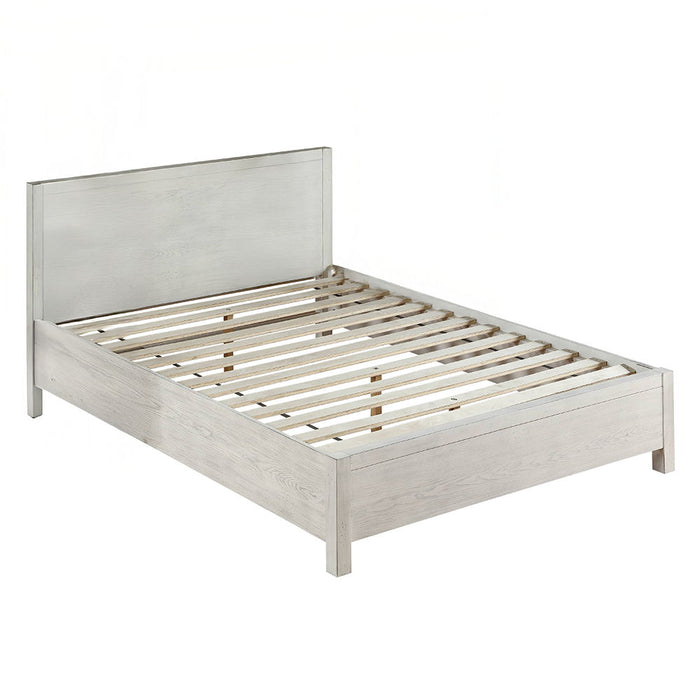 Celerina - Queen Bed - Weathered White ACME