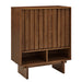 Sideboard Buffet Cabinet With Grille Slat Design With 3 Doors And Adjustable Shelves Home Essentials