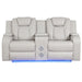 Benz - Power Reclining Loveseat With LED Lighting And Built In USB Matrix Furniture Group