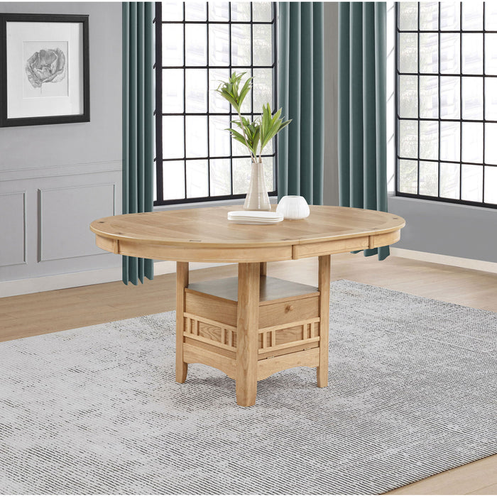 Davis - Extension Leaf Dining Table - Light Oak Furniture Max