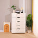 Modern 5 Drawer Dresser With Wheels Home Essentials