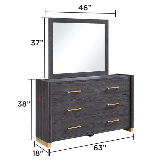 Clifton - 6 Drawer Dresser (Mirror Not Included) - Espresso Matrix Furniture Group