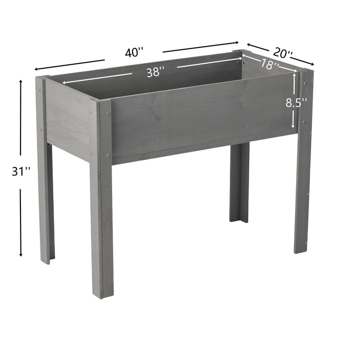Raised Garden Bed With Legs, Elevated Planter Box For Outdoor Plants Daily Nest
