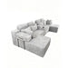 U-Shaped Sectional Sofa With Chaise Lounge And Cup Holders Home Essentials