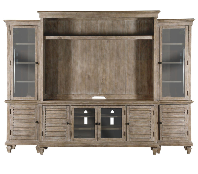 Calistoga - Rustic Entertainment Wall - Dovetail Gray Magnussen Furniture