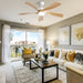 52" Ceiling Fan With 3 Color Dimmable LED Light, 5 Blades, Remote Control, Reversible DC Motor Daily Nest